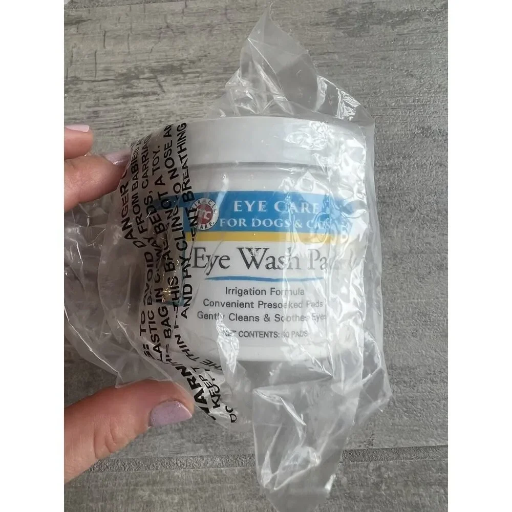 Miracle Care Eye Clear Sterile Eye Wash Pads for Dogs Cats, 90-Count NEW SEALED